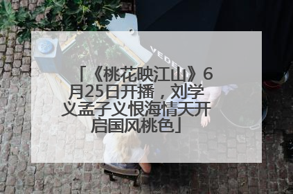 《桃花映江山》6月25日开播，刘学义孟子义恨海情天开启国风桃色