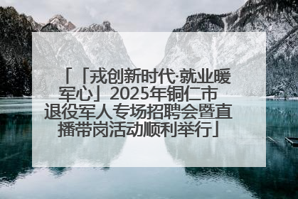 「戎创新时代·就业暖军心」2025年铜仁市退役军人专场招聘会暨直播带岗活动顺利举行