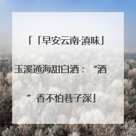「早安云南·滇味」玉溪通海甜白酒：“酒”香不怕巷子深