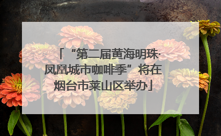 “第二届黄海明珠·凤凰城市咖啡季”将在烟台市莱山区举办