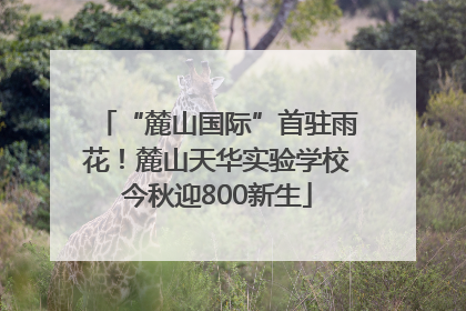 “麓山国际”首驻雨花！麓山天华实验学校今秋迎800新生
