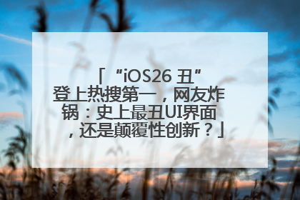 “iOS26 丑”登上热搜第一，网友炸锅：史上最丑UI界面，还是颠覆性创新？