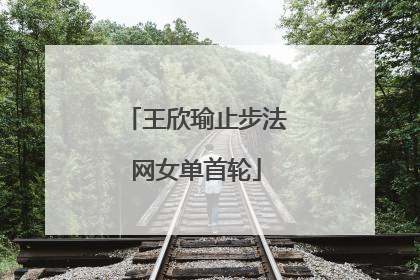 王欣瑜止步法网女单首轮
