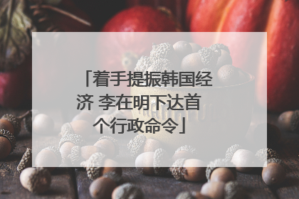 着手提振韩国经济 李在明下达首个行政命令