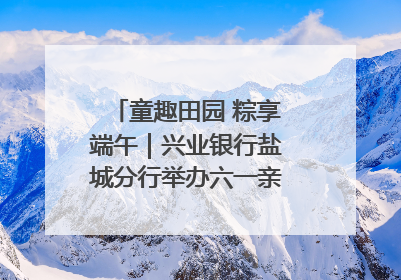 童趣田园 粽享端午｜兴业银行盐城分行举办六一亲子嘉年华活动