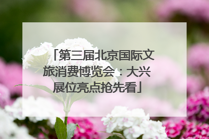 第三届北京国际文旅消费博览会：大兴展位亮点抢先看