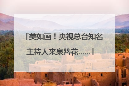 美如画！央视总台知名主持人来泉簪花……