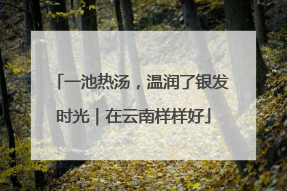 一池热汤，温润了银发时光｜在云南样样好