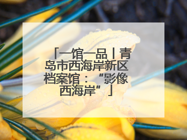 一馆一品丨青岛市西海岸新区档案馆：“影像西海岸”