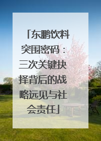 东鹏饮料突围密码：三次关键抉择背后的战略远见与社会责任