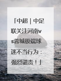 中超｜中足联关注河南vs蓉城极端球迷不当行为：强烈谴责！