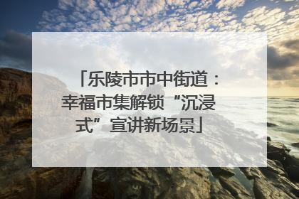 乐陵市市中街道：幸福市集解锁“沉浸式”宣讲新场景