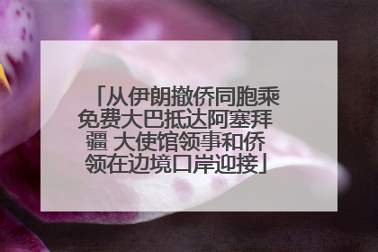 从伊朗撤侨同胞乘免费大巴抵达阿塞拜疆 大使馆领事和侨领在边境口岸迎接