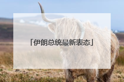 伊朗总统最新表态