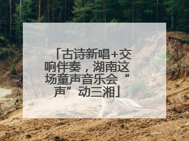 古诗新唱+交响伴奏，湖南这场童声音乐会“声”动三湘