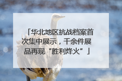 华北地区抗战档案首次集中展示，千余件展品再现“胜利烽火”