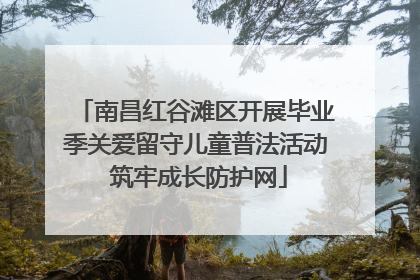 南昌红谷滩区开展毕业季关爱留守儿童普法活动 筑牢成长防护网