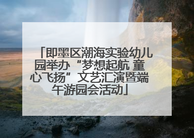 即墨区潮海实验幼儿园举办“梦想起航 童心飞扬”文艺汇演暨端午游园会活动