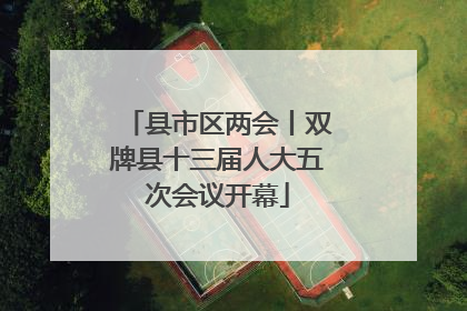 县市区两会丨双牌县十三届人大五次会议开幕