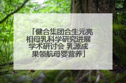 健合集团合生元亮相母乳科学研究进展学术研讨会 乳源成果领航母婴营养