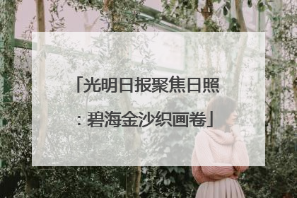 光明日报聚焦日照：碧海金沙织画卷