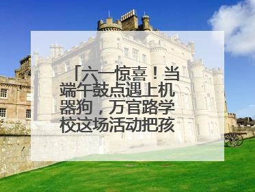 六一惊喜！当端午鼓点遇上机器狗，万官路学校这场活动把孩子们看呆啦→