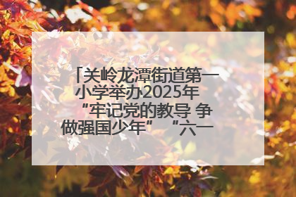 关岭龙潭街道第一小学举办2025年“牢记党的教导 争做强国少年”“六一”文艺汇演活动