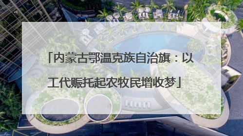 内蒙古鄂温克族自治旗：以工代赈托起农牧民增收梦
