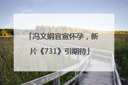 冯文娟官宣怀孕，新片《731》引期待