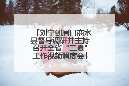 刘宁到周口商水县督导调研并主持召开全省“三夏”工作视频调度会