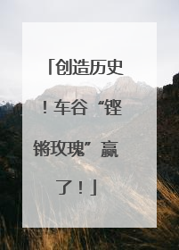 创造历史！车谷“铿锵玫瑰”赢了！