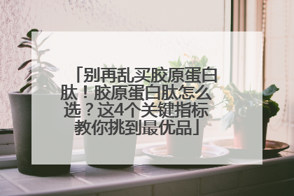 别再乱买胶原蛋白肽！胶原蛋白肽怎么选？这4个关键指标教你挑到最优品