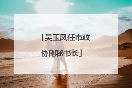 吴玉凤任市政协副秘书长