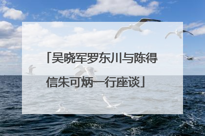吴晓军罗东川与陈得信朱可炳一行座谈