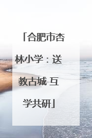 合肥市杏林小学：送教古城 互学共研