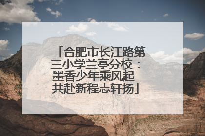 合肥市长江路第三小学兰亭分校：墨香少年乘风起 共赴新程志轩扬