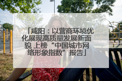 咸阳：以营商环境优化展现高质量发展新面貌 上榜“中国城市网络形象指数”报告