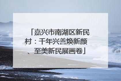 嘉兴市南湖区新民村：千年兴善焕新颜、至美新民展画卷