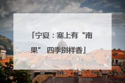宁夏：塞上有“南果” 四季别样香
