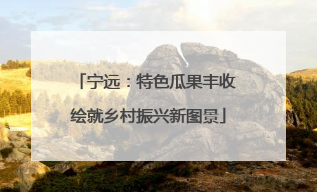 宁远：特色瓜果丰收绘就乡村振兴新图景
