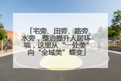 宅旁、田旁、路旁、水旁，整治提升人居环境，这里从“一处美”向“全域美”蝶变