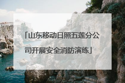 山东移动日照五莲分公司开展安全消防演练