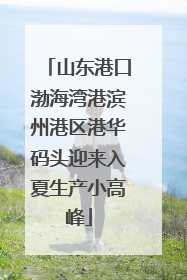 山东港口渤海湾港滨州港区港华码头迎来入夏生产小高峰