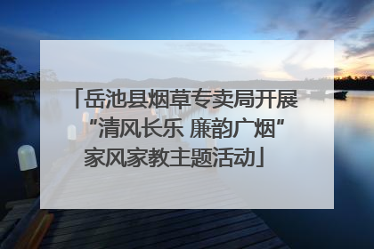 岳池县烟草专卖局开展“清风长乐 廉韵广烟”家风家教主题活动