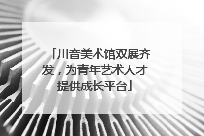 川音美术馆双展齐发，为青年艺术人才提供成长平台