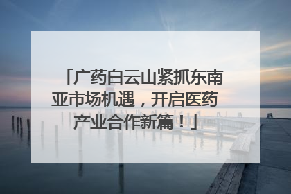 广药白云山紧抓东南亚市场机遇，开启医药产业合作新篇！