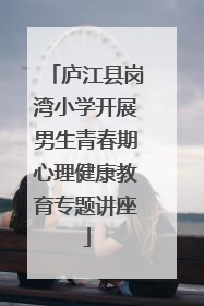 庐江县岗湾小学开展男生青春期心理健康教育专题讲座