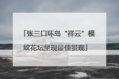 张三口环岛“祥云”模纹花坛呈现最佳景观