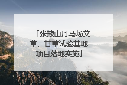 张掖山丹马场艾草、甘草试验基地项目落地实施