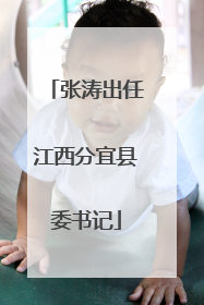 张涛出任江西分宜县委书记